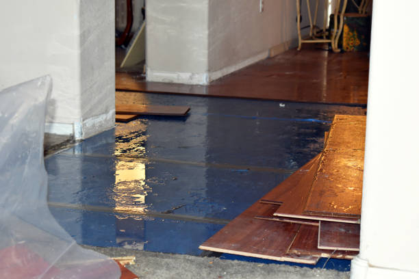Professional Water Damage Restoration technician working in Lisbon, ME